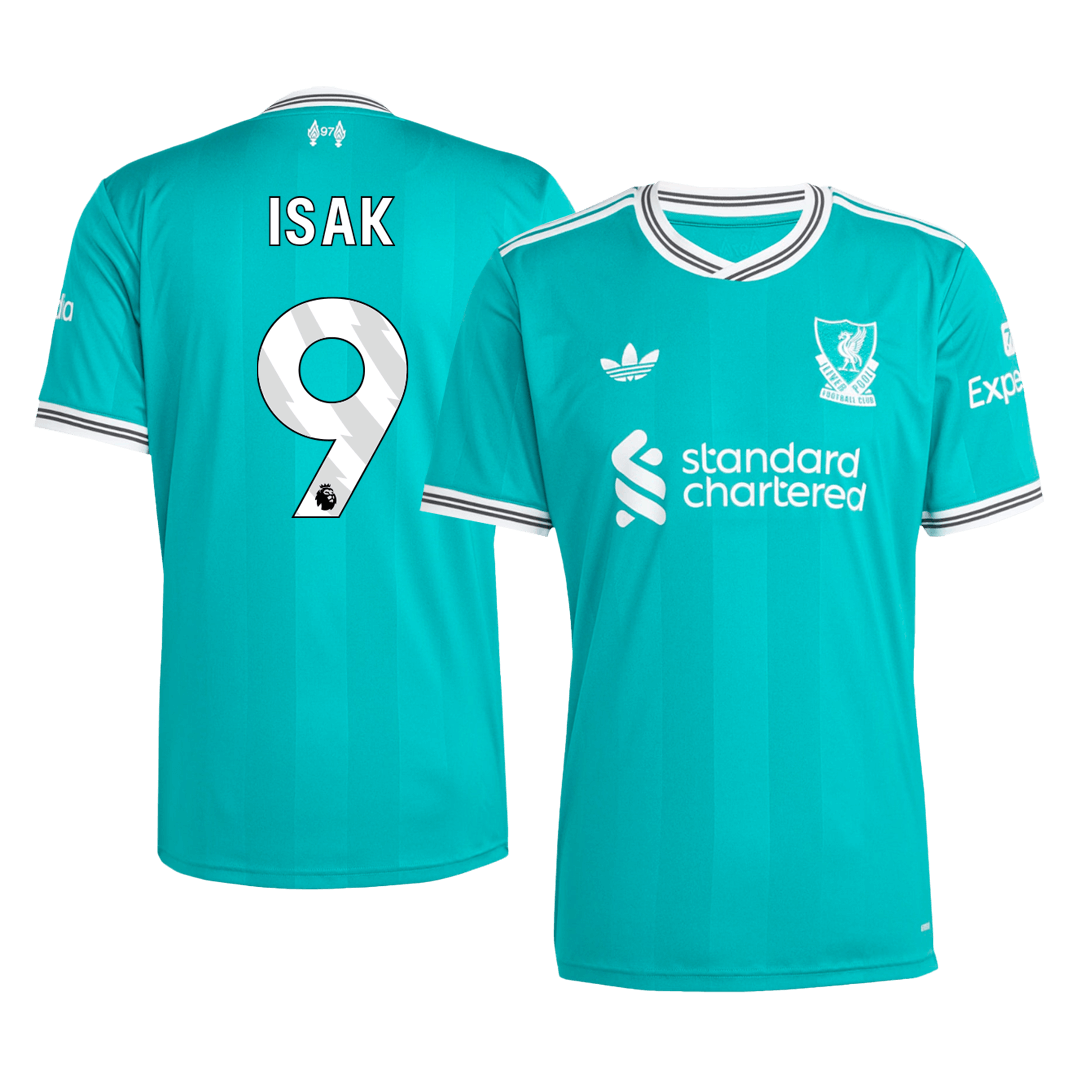 ISAK #9 Liverpool Fora Terceira Camisa 2025/26 Verde