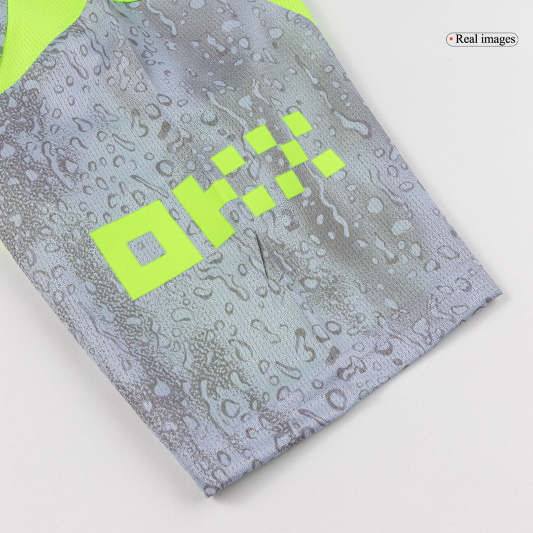 Manchester City 
 Fora Terceira Camisa Conjunto(Camisa+Calções+Meias) 2025/26