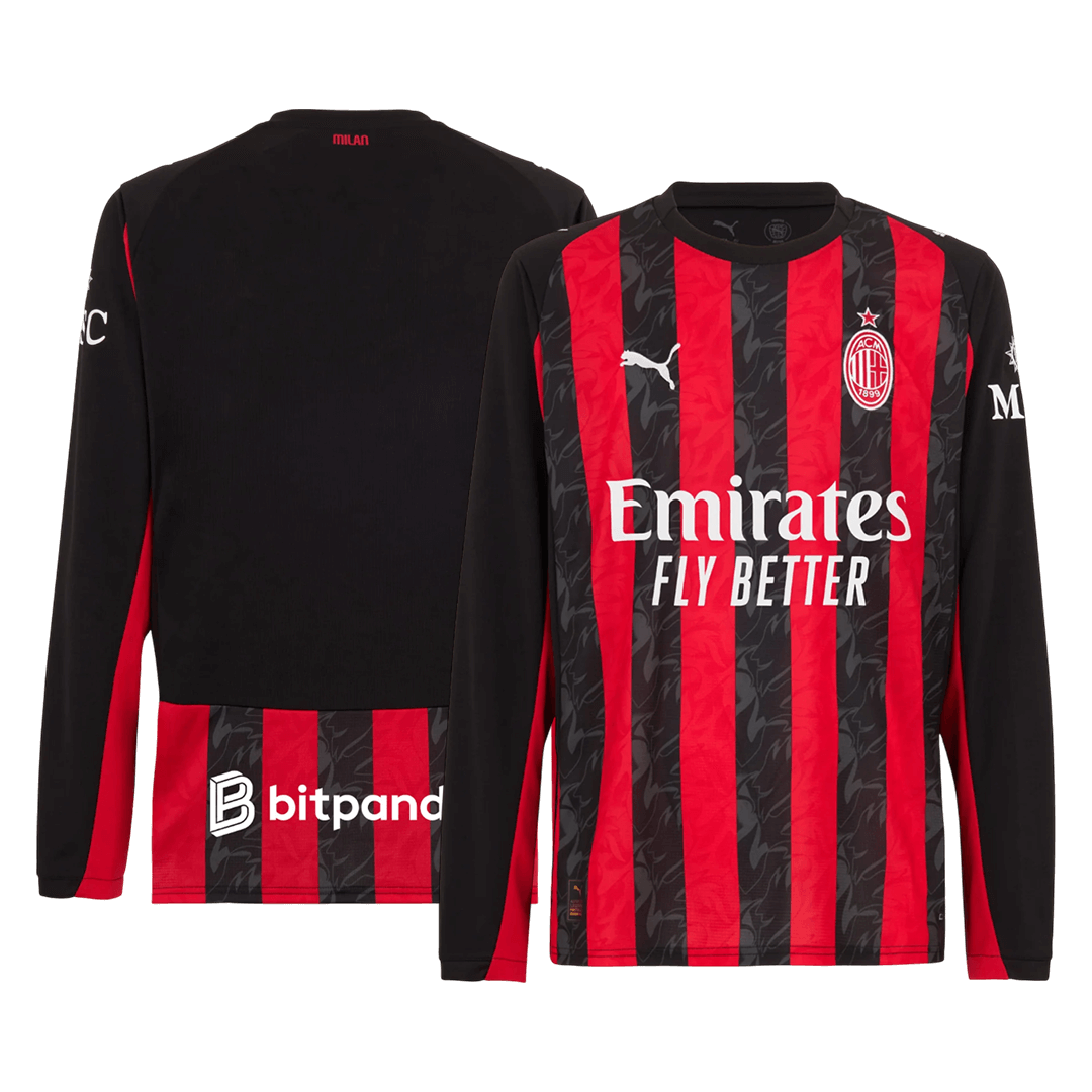 AC Milan Casa Manga comprida Camisa 2025/26