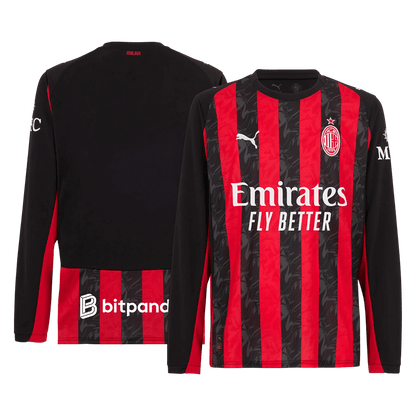 AC Milan Casa Manga comprida Camisa 2025/26