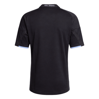 Retrô Real Madrid Fora Camisa 2009/10 Preto